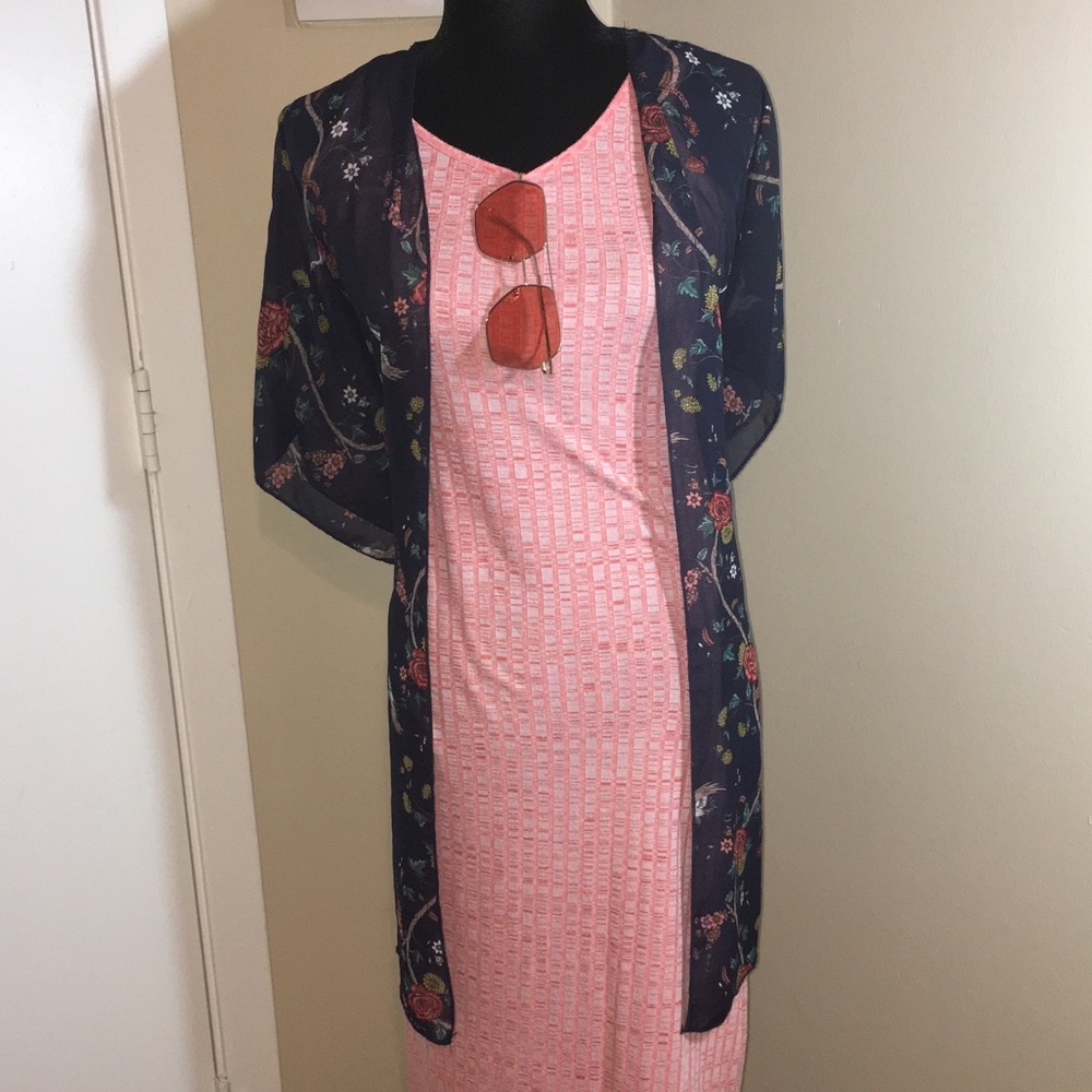 Women's Floral Print Kimono Sheer Loose Cardigan